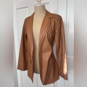 Nasty Gal Tan Blazer Jacket
